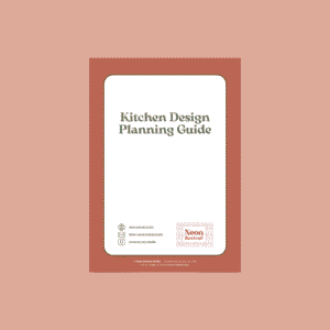 NRS_Kitchen design planning guide Main product image for Kitchen Design Planning Guide featuring clean typography on neutral design background